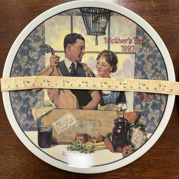 Vintage Norman Rockwell Decorative Plates Mother’s Day 1991-1993 Edition - Picture 10 of 10
